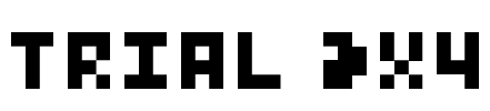 Trial 3x4 Font Image