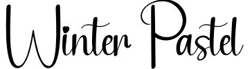 Winter Pastel Font Image