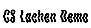 CS Lachen Demo Font Image