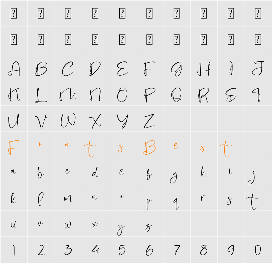 Gilconish Matter Character Map