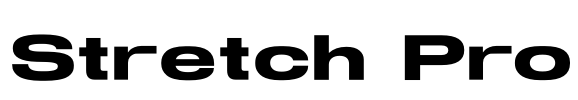 Stretch Pro Font Image