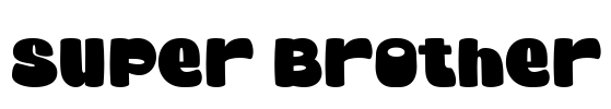 Super Brother Font Image