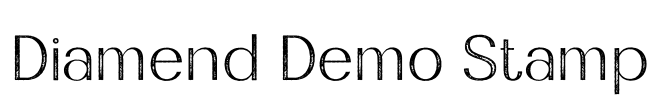 Diamend Demo Stamp Font Image