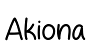 Akiona Font Image