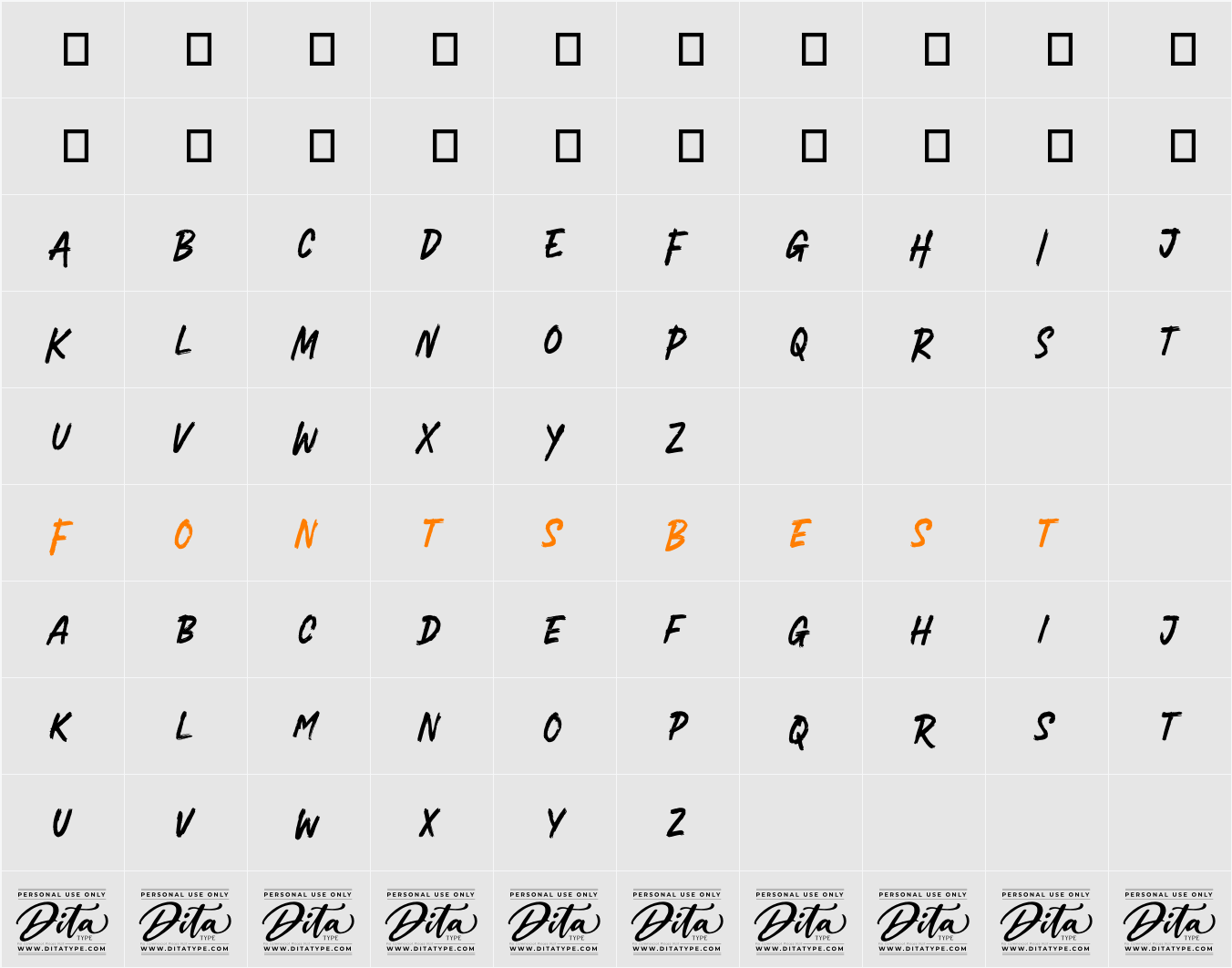 Brother Dreams Character Map