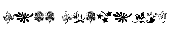 Free Fleurons Font Image