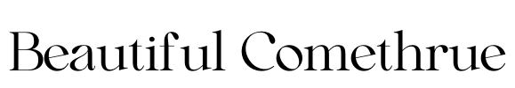 Beautiful Comethrue Font Image