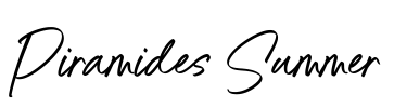 Piramides Summer Font Image