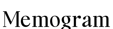 Memogram Font Image
