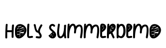 Holy SummerDemo Font Image