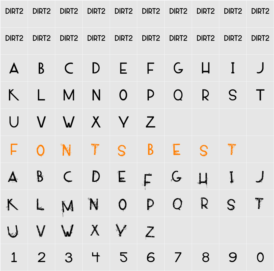 ALPACA54 Character Map