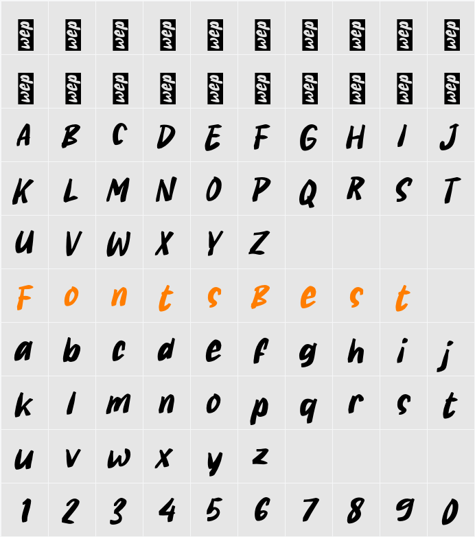 K Kumbung Character Map
