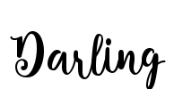 Darling Font Image