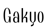 Gakyo Font Image