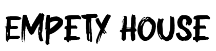 Empety House Font Image
