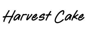 Harvest Cake Font Image