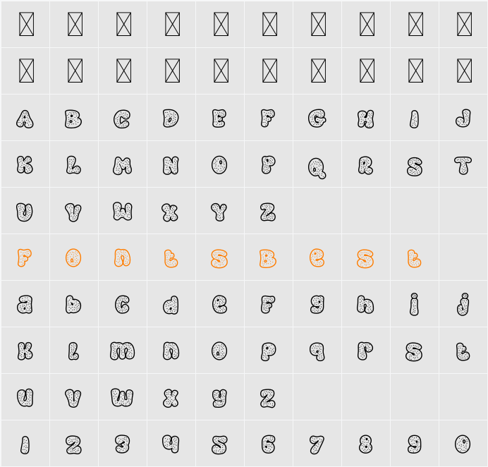 Cold Snowflake Four Character Map