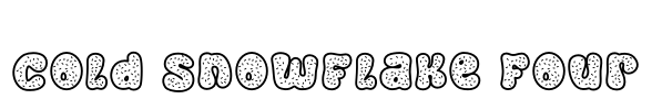 Cold Snowflake Four Font Image