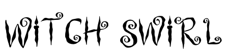 Witch Swirl Font Image