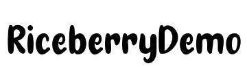 RiceberryDemo Font Image