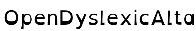 OpenDyslexicAlta Font Image