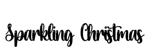 Sparkling Christmas Font Image