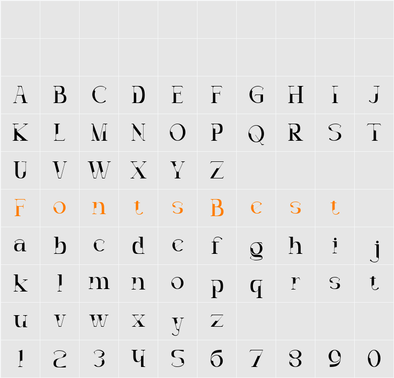 Decoslice Character Map
