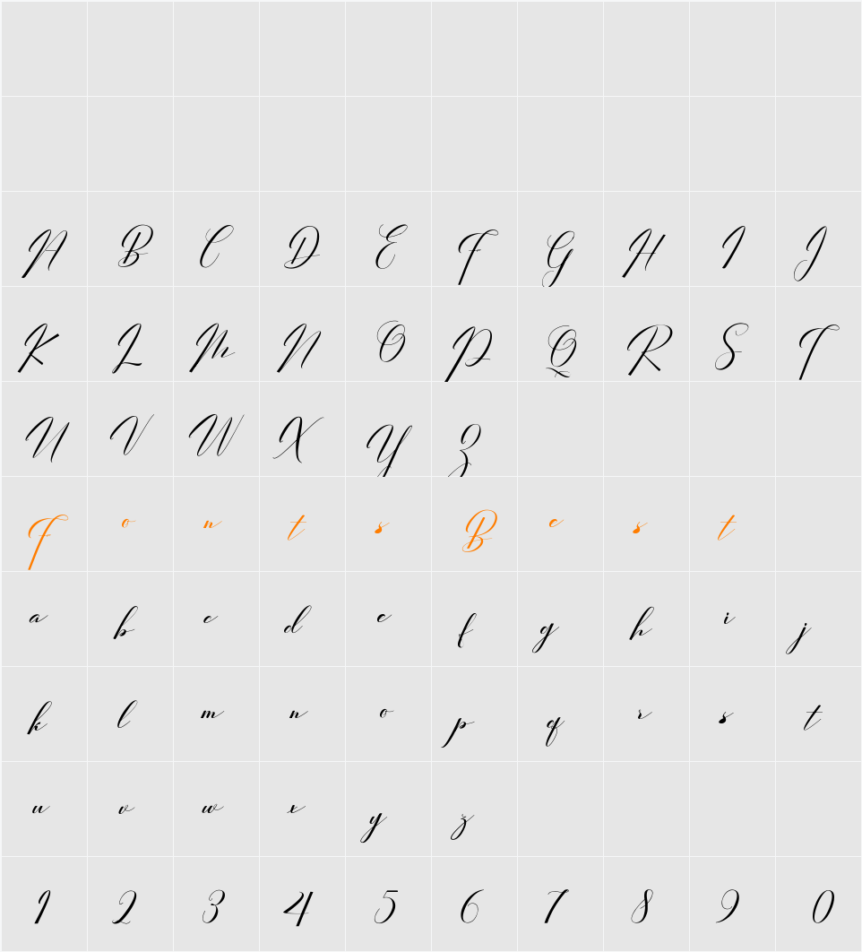 FirgiaGIA Character Map