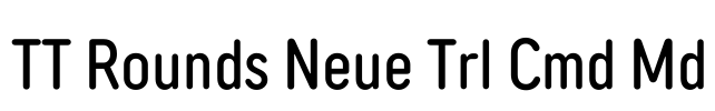 TT Rounds Neue Trl Cmd Md Font Image