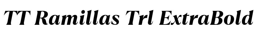 TT Ramillas Trl ExtraBold Font Image