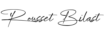 Rousset Bilast Font Image