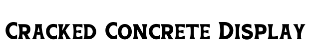Cracked Concrete Display Font Image