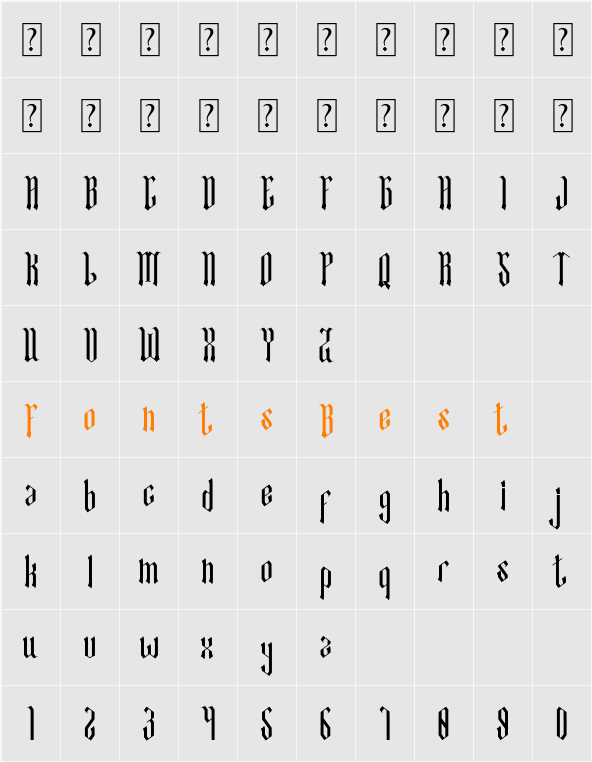 Quotlike Character Map
