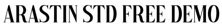 Arastin Std FREE DEMO Font Image