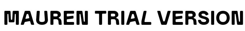 Mauren Trial Version Font Image