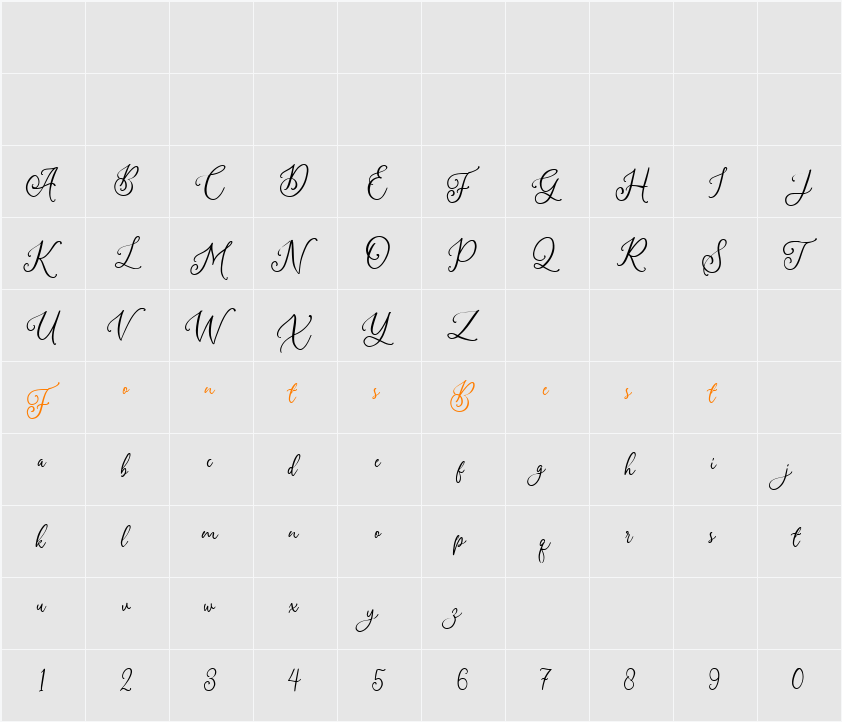 Amerta Misty DEMO Character Map