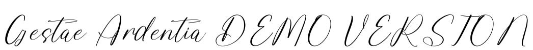 Gestae Ardentia DEMO VERSION Font Image
