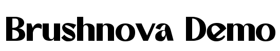 Brushnova Demo Font Image