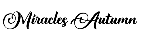 Miracles Autumn Font Image