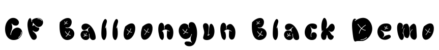 CF Balloongun Black Demo Font Image
