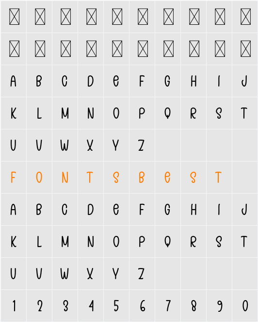 Sunday Moment Character Map