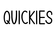 QUICKIES Font Image