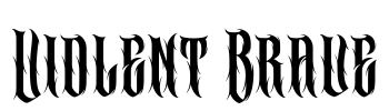 Violent Brave Font Image