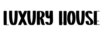 Luxury House Font Image