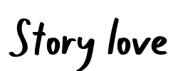 Story love Font Image