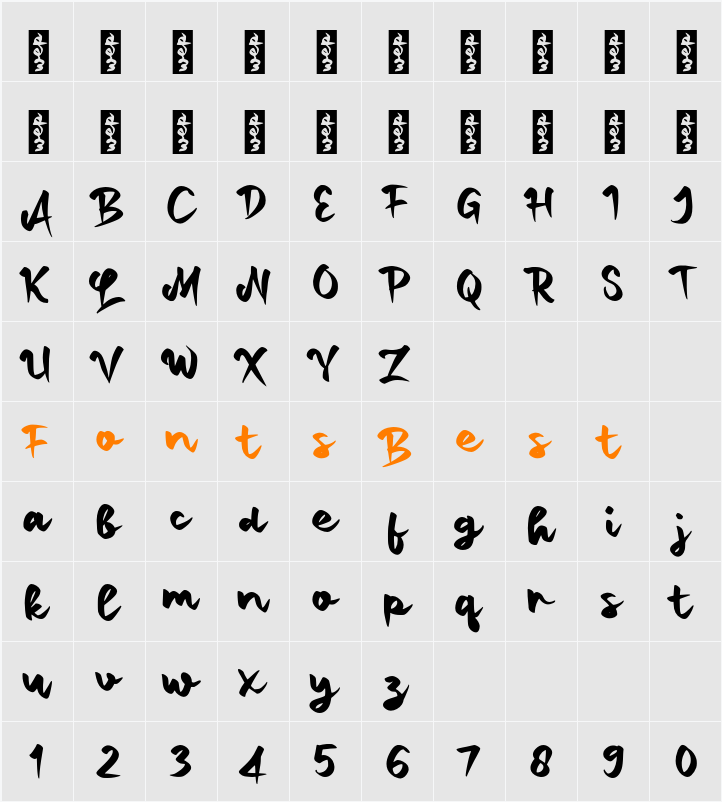 n Nagih Character Map