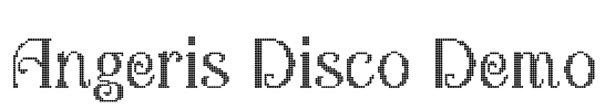 Angeris Disco Demo Font Image
