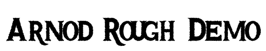 Arnod Rough Demo Font Image