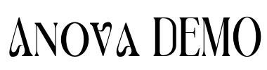 Anova DEMO Font Image