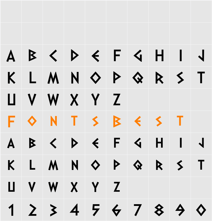 Dalek Pinpoint Character Map